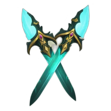 twin blades of azzinoth sticker