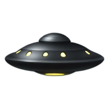 Black ufo sticker