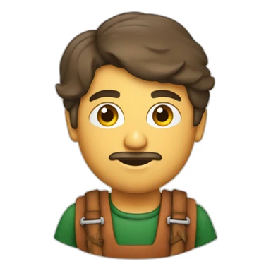 Portugais avec brouette et brique  sticker