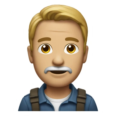 Un homme qui rit fort  sticker