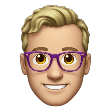 Jonathan Toews wearing glasses and rainbow clothes sticker