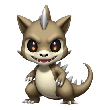 Cute Marowak-Duskull-Darkdramon-fusion sticker