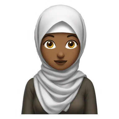 gaming girl with hijab sticker