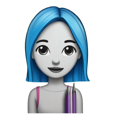 coloring with a felt-tip pen sticker