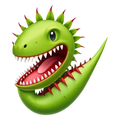 Venus flytrap with teeth sticker