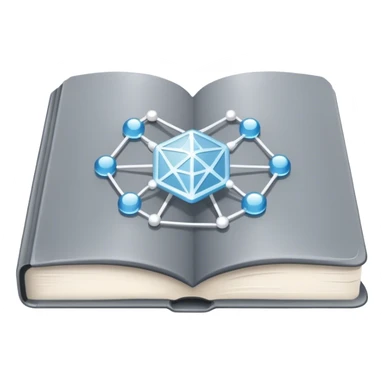 magical grey book of networking with a web sticker