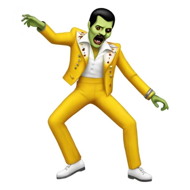 freddie mercury zombie dancing sticker