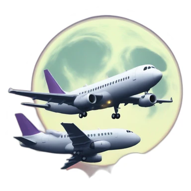 Chat Potté sur un avion qui se crash sur la lune de sang sticker