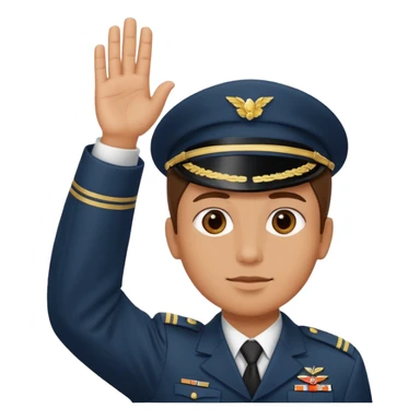 Salutieren mit linker hand sticker