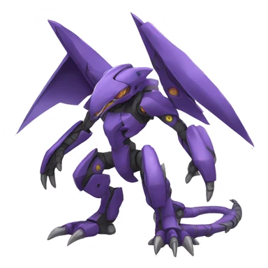  Cool Edgy Godly Futuristic Digimon-Fakemon-Genesect-Reptile full body sticker