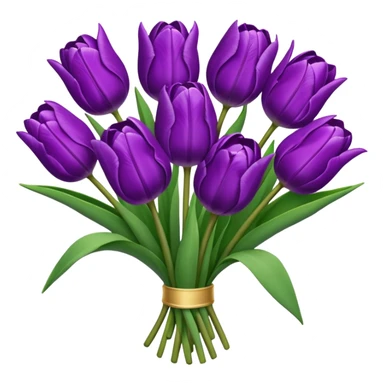 tulipanes morados sticker