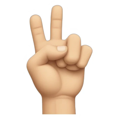 hand as a fist, with thumb inside the palm sticker