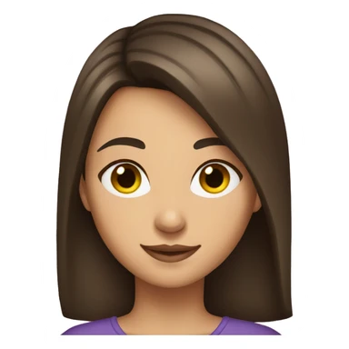 Brunette girl victory sticker