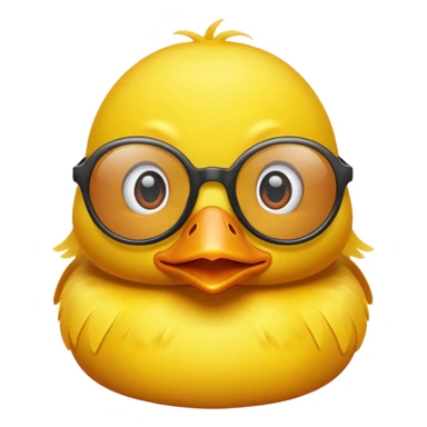 dame un pato amarillo con lentes de sol sticker