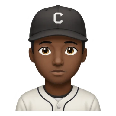 Black goth man with backwards baseball cap sticker