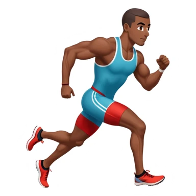 Un athlète marocain qui fais un 100m olympique et qui bat le record du monde sticker