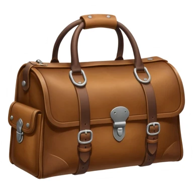 leather camp bag sticker