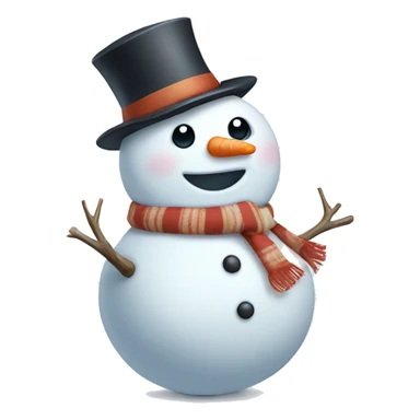 Adorable snowman  sticker