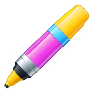 colorful highlight marker sticker