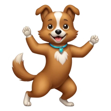 Perro bailando sticker