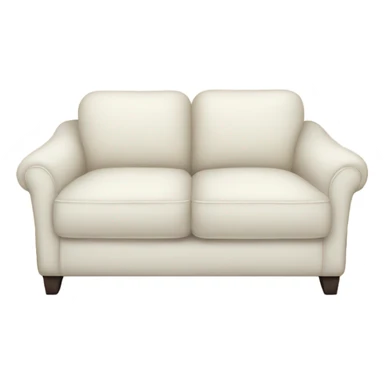 Cozy white sofa sticker