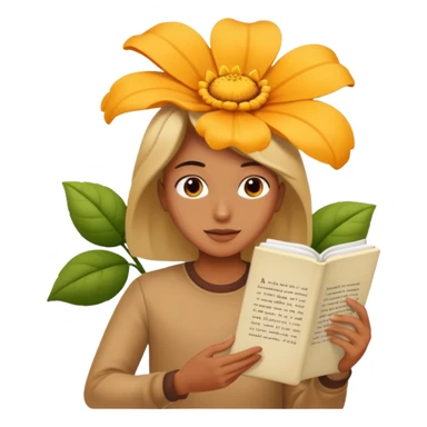 someone who's reading a panel to learn about a big tree/plant/flower sticker