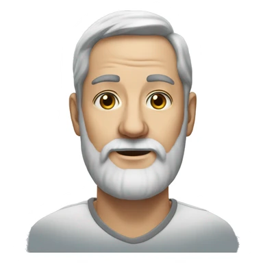 realistic portrait of a man,grey beard sticker