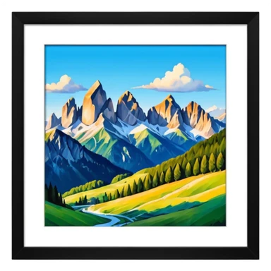 thumbnail picture mac os, painting on wall, dolomites sticker
