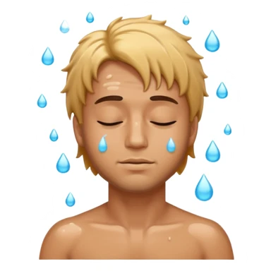 a man getting shampoo everywhere sticker