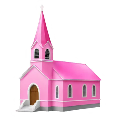 Pink église  sticker