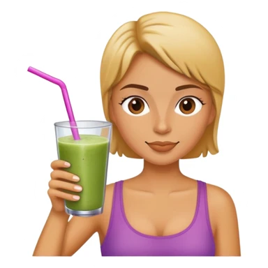 Drinking smoothie sticker