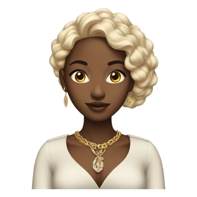 Black rich girl  sticker