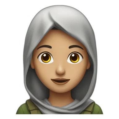 Palestin girl sticker
