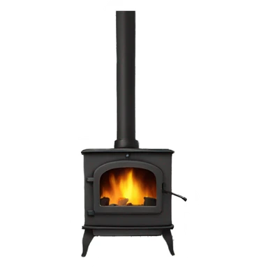wood burning stove sticker