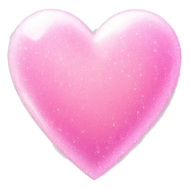Pink heart with white sparkles sticker