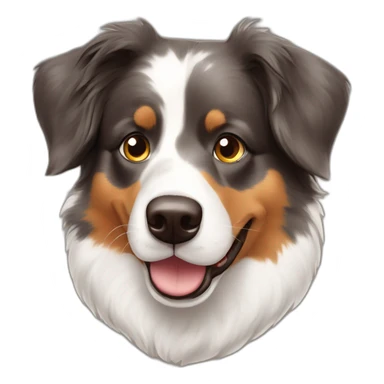 Braun gefleckte Australian Shepherd Hündin sticker