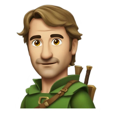 jean-dujardin-as-robin-hood sticker