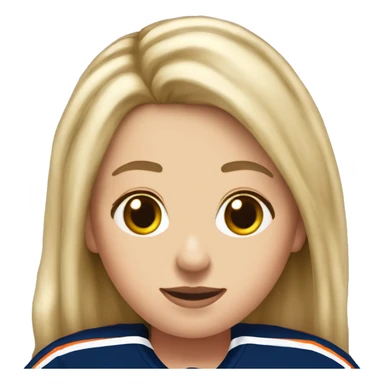 Edmonton oilers nhl female fan sticker
