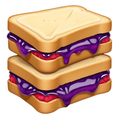 peanut butter & jelly sandwich  sticker