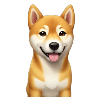 Shiba inu is God sticker