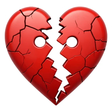 Broken heart emoji sticker