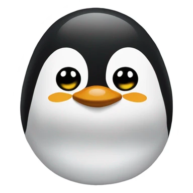 Pinguin as a travel pillow sticker