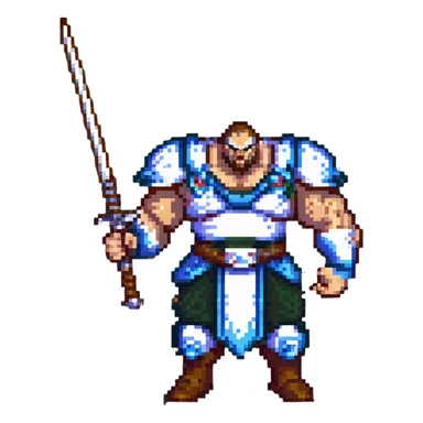 Shan Yu from Mulan, full body, holding a weapon, looking seriously pissed off sticker