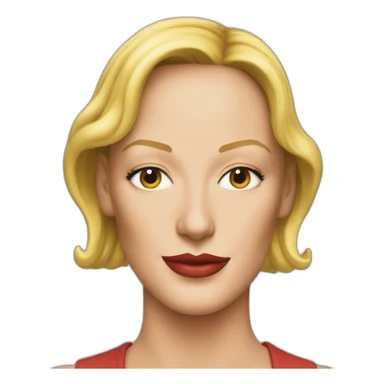 uma thurman sticker