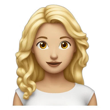 Une blonde qui se pose des questions sticker