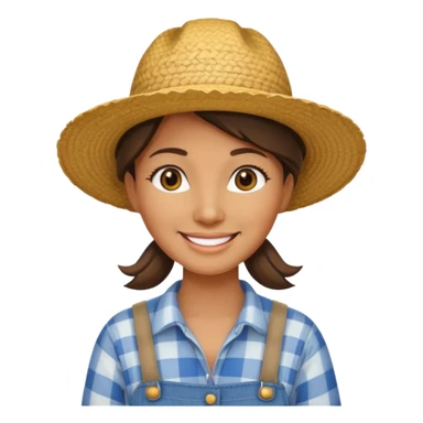 farmer woman sticker