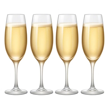 champagne glasses sticker