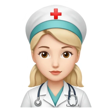 nurse in medical uniform sticker