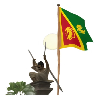 Tamil eelam flag sticker