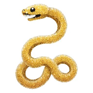 Snake made of crystals sticker